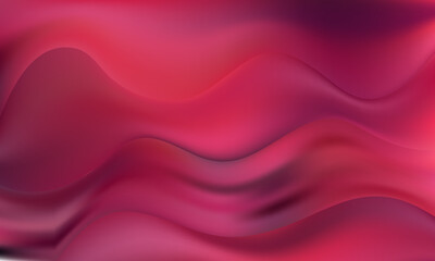 Abstract Background with Gradient Fluid Shapes. Movement of Neon Liquid. Wave Distorted Abstract Stripes. Trendy Linear Banner for Landing Page.