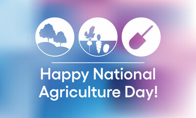 National Agriculture day (AG) is observed every year in March, to recognize, celebrate, and research the important contributions of the agriculture industry. Vector illustration