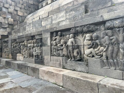 ボロブドゥール寺院 ジョグジャカルタ ジャワ島 インドネシア 東南アジア