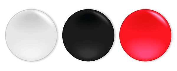 Set of round badge isolated on a white background