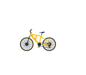 Mountain bike vector isolated icon. Emoji illustration. Mountain bicycle vector emoticon