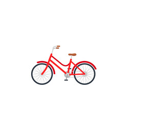 Naklejka premium Bicycle vector isolated icon. Emoji illustration. Bicycle vector emoticon