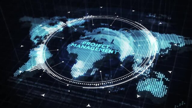 Project management concept. Business, Technology, Internet and network concept.