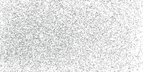 Abstract vector noise. Small particles of debris and dust. Distressed uneven background. Grunge texture overlay with fine grains isolated on white background. Vector illustration. EPS10.