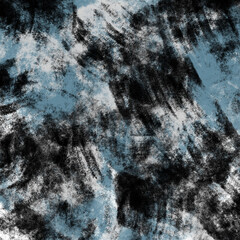 WHITE BACKGROUND WITH LIGHT BLUE AND BLACK AND GRUNGE PAINT STROKES