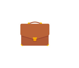Briefcase vector isolated icon. Emoji illustration. Suitcase vector emoticon