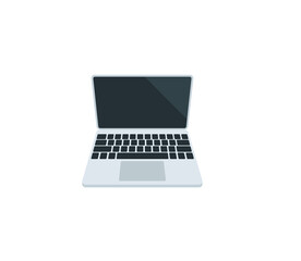 Laptop vector isolated icon. Emoji illustration. Laptop vector emoticon