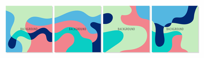 Hand drawn abstract design background. Social media template. © Fillustrasi