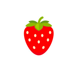 Strawberry vector isolated icon. Emoji illustration. Strawberry vector emoticon
