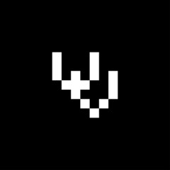 Obraz premium initial letters vv pixel art logo vector