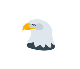 Eagle head vector isolated icon. Eagle emoji illustration. Eagle vector isolated emoticon