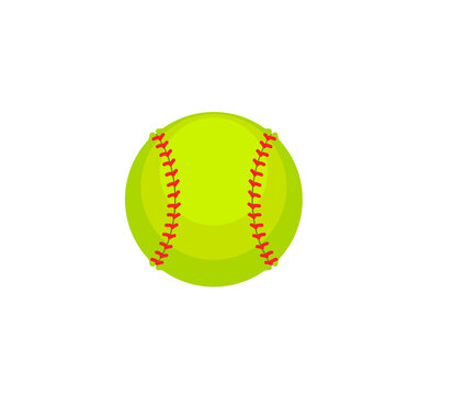 Softball vector isolated icon. Softball emoji illustration. Softball vector isolated emoticon