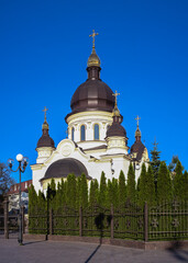 Fototapeta na wymiar Cathedral Church in Kropyvnytskyi, Ukraine