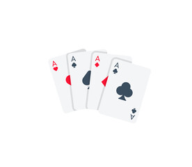 Playing cards vector isolated icon. Emoji illustration. Playing cards vector emoticon