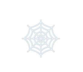 Spider web vector isolated icon. Emoji illustration. Spider web vector emoticon