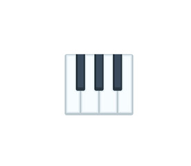 Piano Keyboard vector isolated icon. Emoji illustration. Piano Keyboard vector emoticon