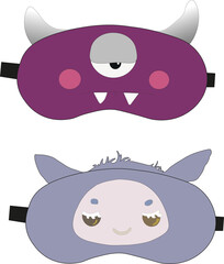 sleeping mask with animals,baby mask,sleepy monsters