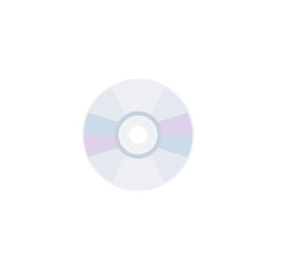 Compact disc vector isolated icon. Emoji illustration. CD vector emoticon