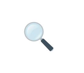 Magnifying glass vector isolated icon. Emoji illustration. Magnifying glass vector emoticon