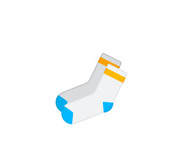 Socks vector isolated icon. Emoji illustration. Socks vector emoticon