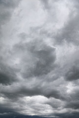 Grey storm clouds