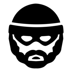 Thief Flat Icon Isolated On White Background