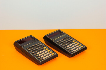 calculator calculators vintage 1970 1960 retro old computer office aged  mid century space age...
