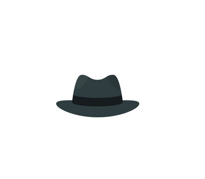 Bowler hat vector isolated icon. Emoji illustration. Bowler hat vector emoticon