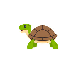 Turtle vector isolated icon. Emoji illustration. Tortoise vector emoticon