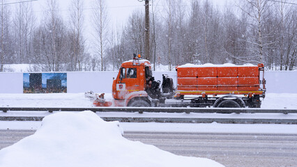 truck in snow