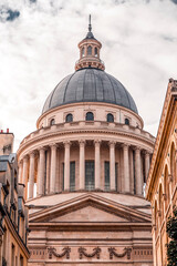 The Panthéon is a monument in the 5th arrondissement of Paris, France - obrazy, fototapety, plakaty