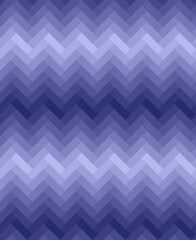 Gradient herringbone pattern seamless background. A zigzag rhombus geometry. Color trendy 2022 very peri. Design texture elements for banner, card, poster, backdrop, tile, wall. Vector illustration.