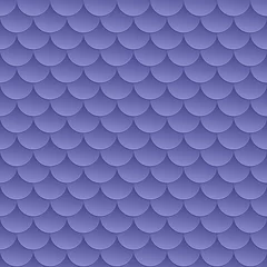 Cercles muraux Pantone 2022 very peri Purple fish scale pattern seamless background. Color trendy 2022 very peri. Design texture elements for fabric, tile, banner, card, cover, poster, backdrop, wall. Vector illustration.