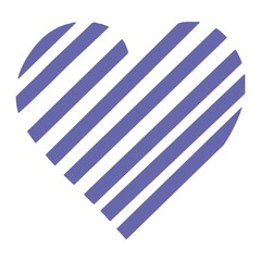 Fototapeta premium Heart vector illustration. Symbol, sign of love and valentine's day. Hand drawn design for romantic invitation on isolated background. Flat web icon for apps or websites.