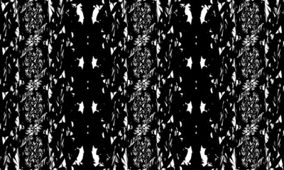 Naklejka na ściany i meble black pattern in op-art style original texture for design concept of creativity