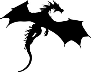 dragon EPS, dragon Silhouette, dragon Vector, dragon Cut File, dragon Vector