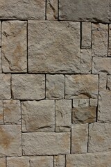 Italy: Detail of stone wall.