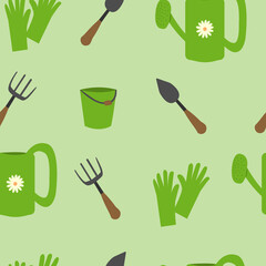 Green garden pattern