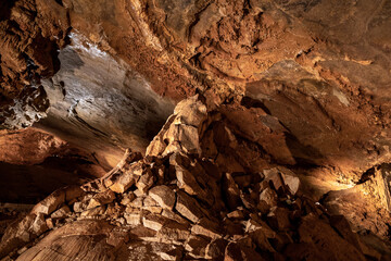 Koněprusy Caves is a cave system in the heart of the limestone region known as Bohemian Karst, Czech Republic. It is located southwest of Prague