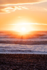 Fototapeta premium Sunset Over Ruby Beach, Olympic National Park!