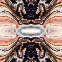 Beautiful coral ornament. Natural Pattern. Luxury unique painting. Ornament. Marble texture. Trendy art with golden powder. 