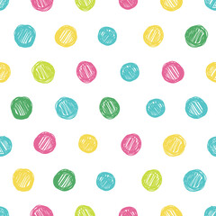 Simple pattern with hearts and polka dots. Great for Baby, Valentine's Day, Mother's Day, wedding, scrapbook, surface textures.	