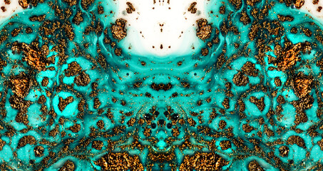 Beautiful ornament. Natural Pattern. Luxury unique painting. Marble texture. Trendy art with golden powder. Style incorporates the swirls of marble or the ripples of agate for a luxe effect.