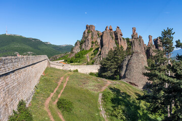 Fototapeta na wymiar Ruins of Medieval Belogradchik Fortress known as Kaleto, Bulgaria