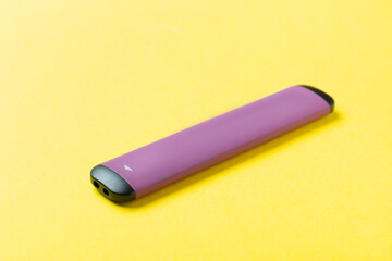 Electronic cigarettes on colored backgrounds