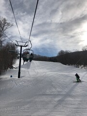 ski lift on resort
