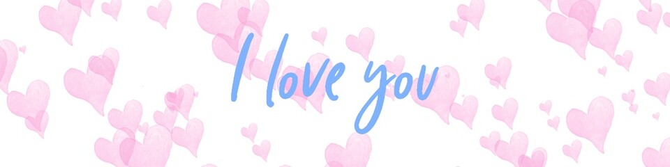 Valentine's day gift cart with i love you text. Love related items. Home decoration printable.