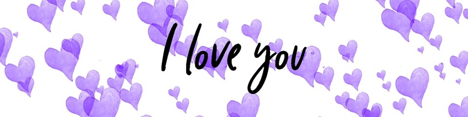 Valentine's day gift cart with i love you text. Love related items. Home decoration printable.