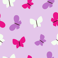 Purple butterflies pattern