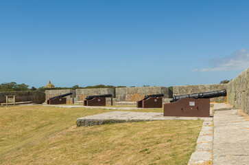 Fototapeta na wymiar Fortaleza Santa Tereza is a military fortification located at the northern coast of Uruguay close to the border of Brazil, South America
